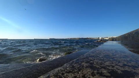 Sea Quay on a fall day Stock Footage 100082152