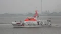 Sea rescue cruiser patrol on river at Bremerhaven GER 4k or 4k+ Resolution