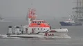 Sea rescue cruiser patrol on river at Bremerhaven GER 4k or 4k+ Resolution