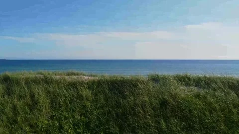 Sea Reveal from a Grasshill 스톡 동영상 249247969