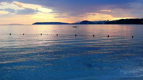 Sea ripples at sunset 스톡 동영상 36656710