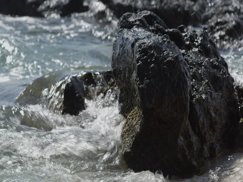 Sea rock close 스톡 동영상 79705421