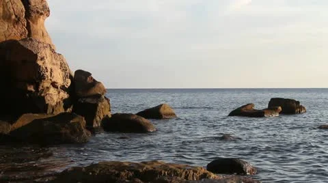 Sea rock Stock Footage 12017116
