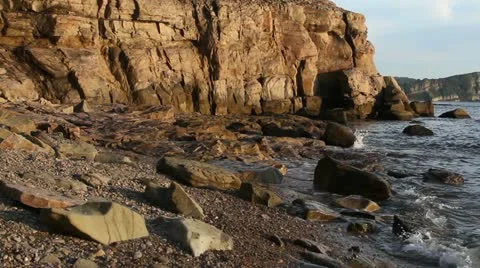 Sea rock Stock Footage 12034744