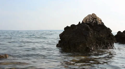 Sea Rocks 1 Stock Footage 33785332
