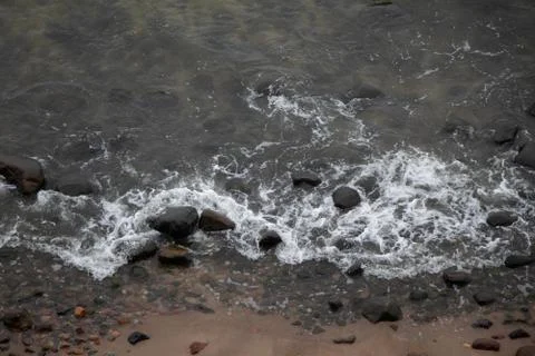 Sea, rocks and waves Stock Photos
