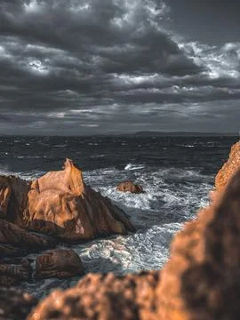 Sea with rocks Foto stock