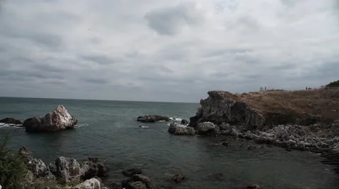 Sea Rocks Timelapse 4K Stock Footage 66561204