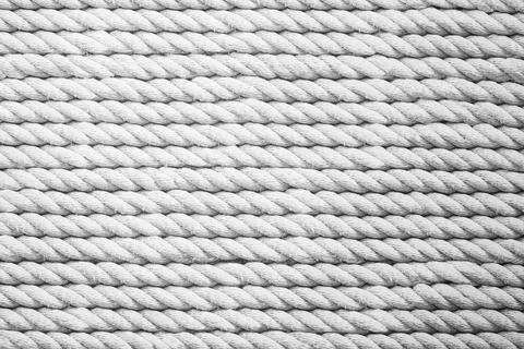 Sea rope, cable for yachts and ships. graphic background Stock Photos