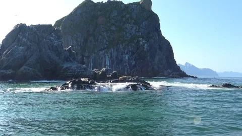 Sea Safari journey from the Peninsula Kamataka. Stock Footage