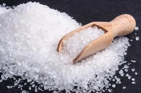 Sea salt background Stock Photos