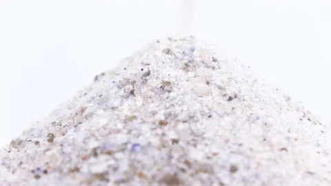Sea salt in bulk rotation Stock Footage