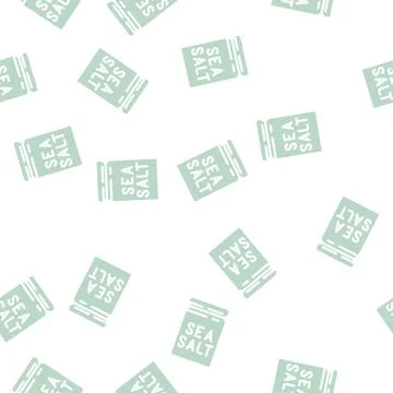 Sea salt glyph vector seamless pattern Stock Illustration