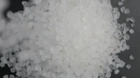 Sea salt preparation in a simple kitchen set up Stock Footage 336652440
