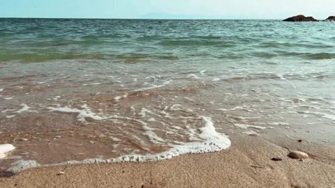 Sea sand slow motion Stock Footage 245992646
