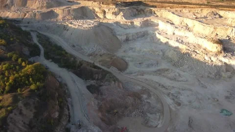 Sea of ​​sand view from a height Stock Footage 161758690