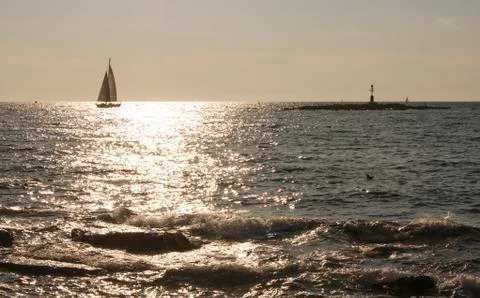 Sea scene Stock Photos