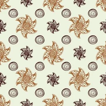 Sea seamless pattern blue background イラスト素材