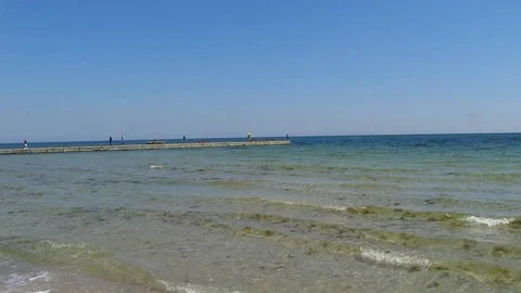 The Sea. Seascape. Waves On The Shore. Stock Footage 88992519