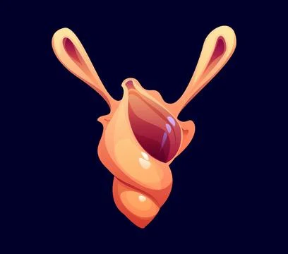 Sea Seashell cartoon font typeset letter Y Illustrazione stock