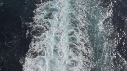 The sea seen from the ship Stock Footage 72176982