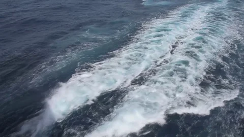 The sea seen from the ship Stock Footage 72177059