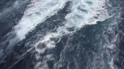 The sea seen from the ship Stock Footage 72177113