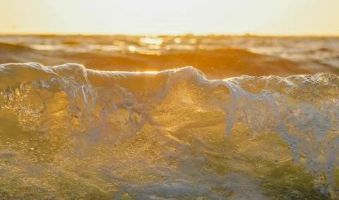 The sea of the setting sun Stock Photos
