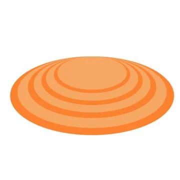Sea shell flat illustration Illustrazione stock