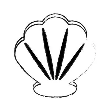 Sea shell icon image 스톡 일러스트