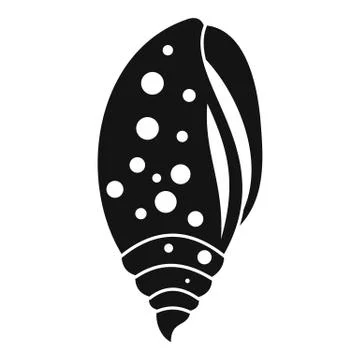 Sea shell icon, simple style Stock Illustration
