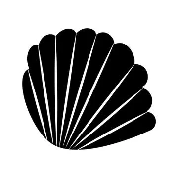Sea shell isolated icon Illustrazione stock