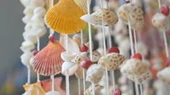 Sea Shell Mobile Hand Craft Stock Footage
