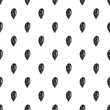 Sea shell pattern seamless vector Illustrazione stock