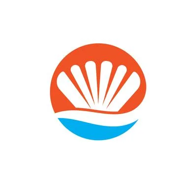 Sea shell vector icon illustration concept design 스톡 일러스트