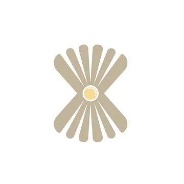 Sea shell vector icon illustration concept design Illustrazione stock
