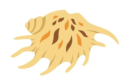 Sea shell vector illustration beach marine underwater design element perfect for Illustrazione stock