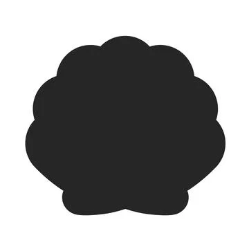 Sea Shell Vector Sihouette 스톡 일러스트
