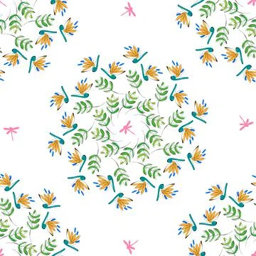 Sea shells doodles handdrawn pattern 스톡 일러스트