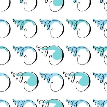 Sea shells doodles 스톡 일러스트