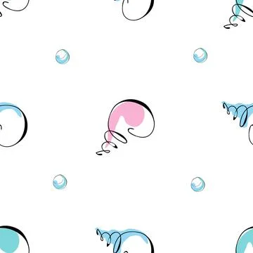 Sea shells doodles Illustrazione stock