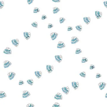 Sea shells doodles 스톡 일러스트