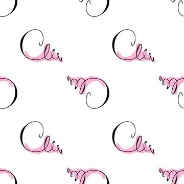 Sea shells doodles Illustrazione stock