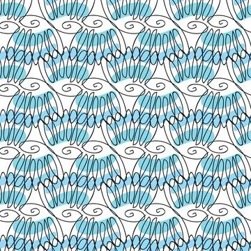 Sea shells doodles Illustrazione stock