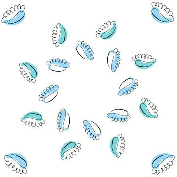 Sea shells doodles 스톡 일러스트