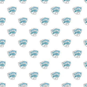 Sea shells doodles Illustrazione stock