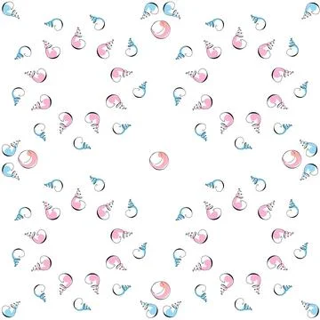 Sea shells doodles Illustrazione stock