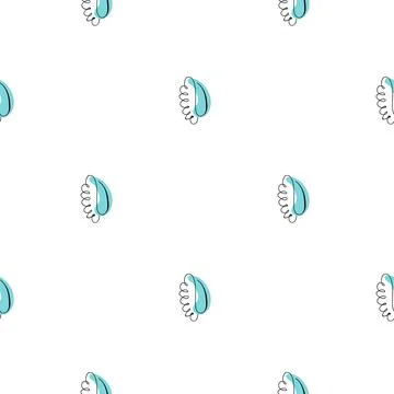 Sea shells doodles Stock Illustration