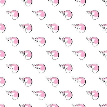 Sea shells doodles Illustrazione stock