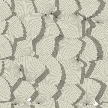 Sea shells pattern Stockillustratie